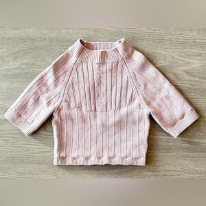 Free People Intimately Lavender The Romy Swift Crop Knit Top Size S